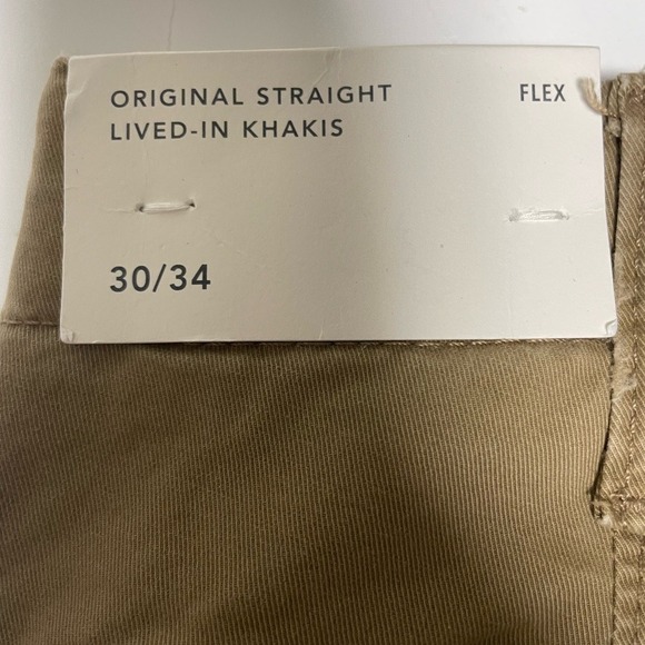American Eagle Outfitters Original Straight Lived In Khakis Mens 30/34 - Picture 6 of 9